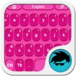 pink keyboard personalization android application logo